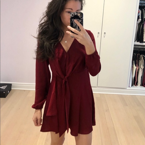 Express Wrap Mini Dress - Picture 2 of 4